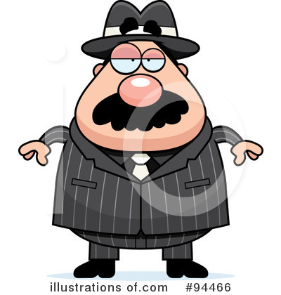 Royalty-Free (RF) Mobster Clipart Illustration by Cory Thoman - Stock Sample #94466