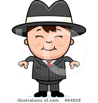 Royalty-Free (RF) Mobster Clipart Illustration by Cory Thoman - Stock Sample #94658