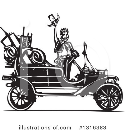 Model T Clipart #1316383 by xunantunich