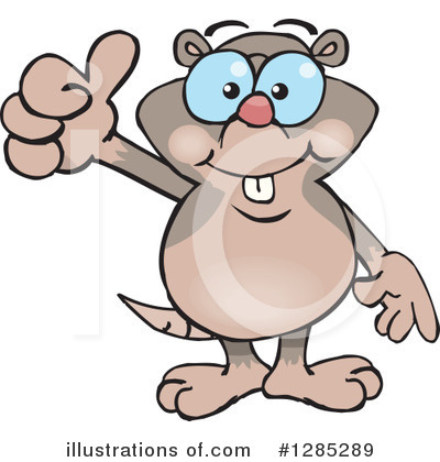 Royalty-Free (RF) Mole Clipart Illustration by Dennis Holmes Designs - Stock Sample #1285289