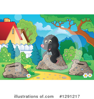 Royalty-Free (RF) Mole Clipart Illustration by visekart - Stock Sample #1291217