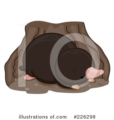 Royalty-Free (RF) Mole Clipart Illustration by BNP Design Studio - Stock Sample #226298