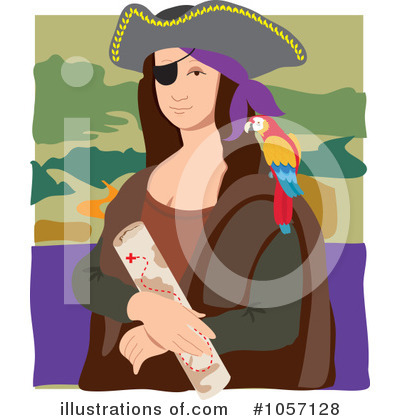 Mona Lisa Clipart #1057128 by Maria Bell