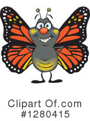 Monarch Clipart #1280415 by Dennis Holmes Designs