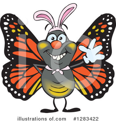 Butterfly Clipart #1283422 by Dennis Holmes Designs
