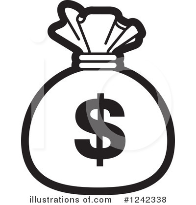 Royalty-Free (RF) Money Bag Clipart Illustration by Lal Perera - Stock Sample #1242338