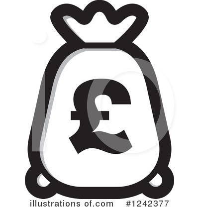 Royalty-Free (RF) Money Bag Clipart Illustration by Lal Perera - Stock Sample #1242377