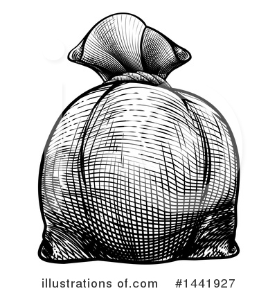 Royalty-Free (RF) Money Bag Clipart Illustration by AtStockIllustration - Stock Sample #1441927