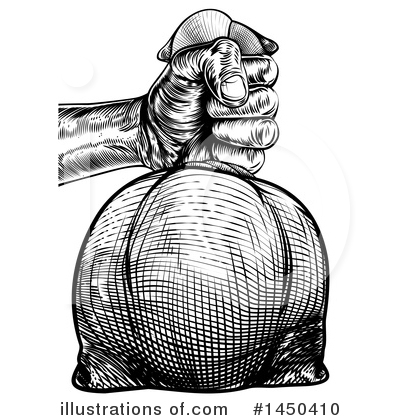 Royalty-Free (RF) Money Bag Clipart Illustration by AtStockIllustration - Stock Sample #1450410