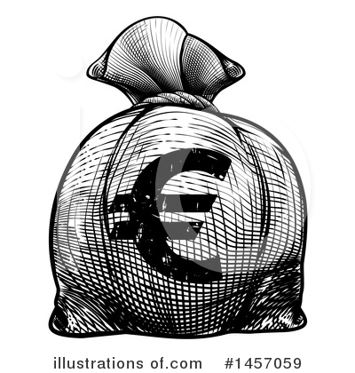 Royalty-Free (RF) Money Bag Clipart Illustration by AtStockIllustration - Stock Sample #1457059