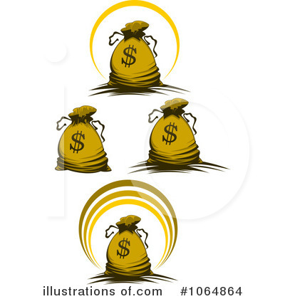 Money Bags Clipart #1064864 by Vector Tradition SM
