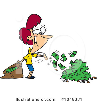 Royalty-Free (RF) Money Clipart Illustration by toonaday - Stock Sample #1048381