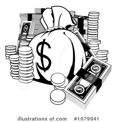 Royalty-Free (RF) Money Clipart Illustration by AtStockIllustration - Stock Sample #1079941
