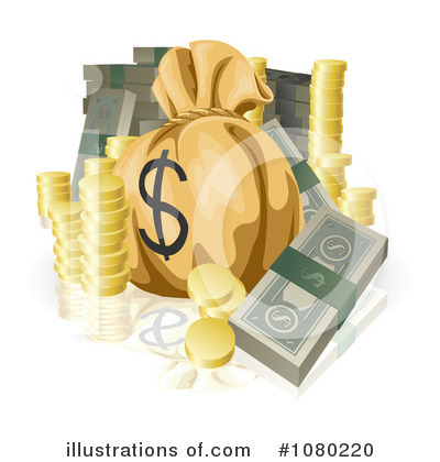 Royalty-Free (RF) Money Clipart Illustration by AtStockIllustration - Stock Sample #1080220