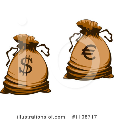 Money Bags Clipart #1108717 by Vector Tradition SM