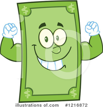 Royalty-Free (RF) Money Clipart Illustration by Hit Toon - Stock Sample #1216872
