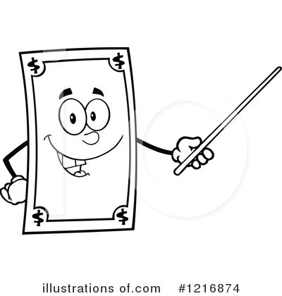 Royalty-Free (RF) Money Clipart Illustration by Hit Toon - Stock Sample #1216874