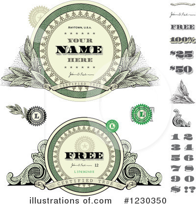 Royalty-Free (RF) Money Clipart Illustration by BestVector - Stock Sample #1230350