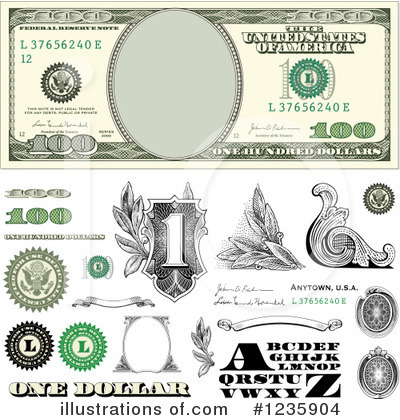Royalty-Free (RF) Money Clipart Illustration by BestVector - Stock Sample #1235904