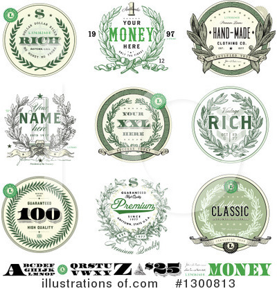Royalty-Free (RF) Money Clipart Illustration by BestVector - Stock Sample #1300813