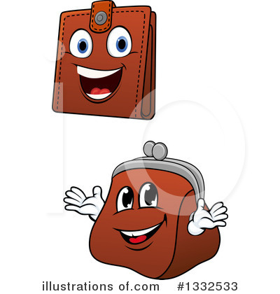 Coin Purse Clipart #1332533 by Vector Tradition SM