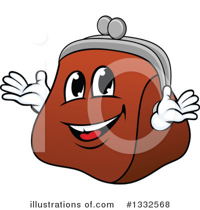 Coin Purse Clipart #1332568 by Vector Tradition SM