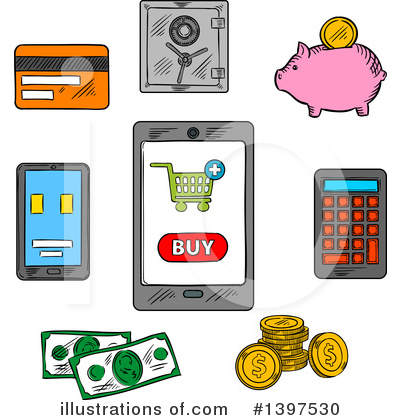 Cash Money Clipart #1397530 by Vector Tradition SM