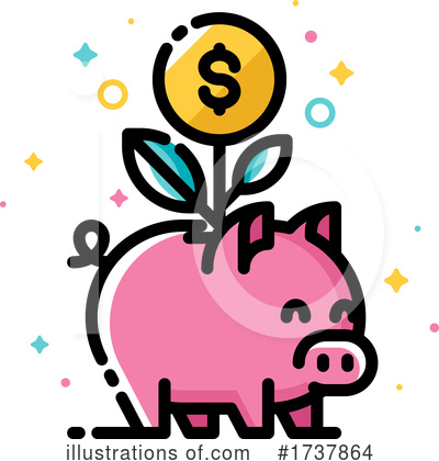Piggy Bank Clipart #1737864 by elena