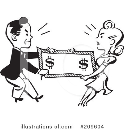Royalty-Free (RF) Money Clipart Illustration by BestVector - Stock Sample #209604