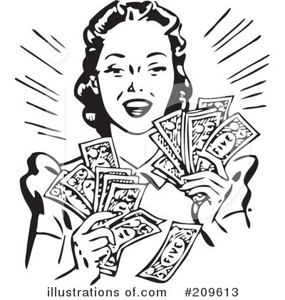 Royalty-Free (RF) Money Clipart Illustration by BestVector - Stock Sample #209613