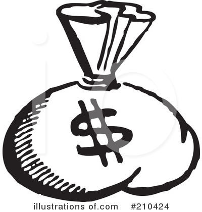 Royalty-Free (RF) Money Clipart Illustration by BestVector - Stock Sample #210424