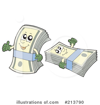 Royalty-Free (RF) Money Clipart Illustration by visekart - Stock Sample #213790