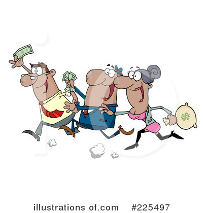 Royalty-Free (RF) Money Clipart Illustration by Hit Toon - Stock Sample #225497