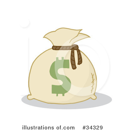 Royalty-Free (RF) Money Clipart Illustration by Hit Toon - Stock Sample #34329