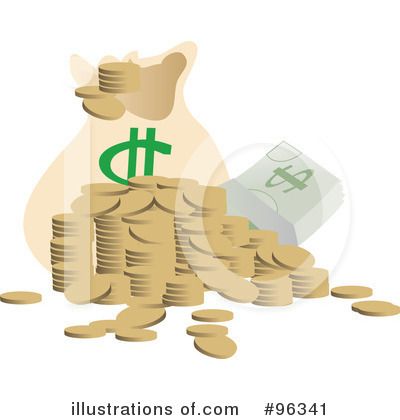 Royalty-Free (RF) Money Clipart Illustration by Rasmussen Images - Stock Sample #96341