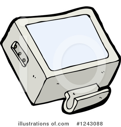 Royalty-Free (RF) Monitor Clipart Illustration by lineartestpilot - Stock Sample #1243088