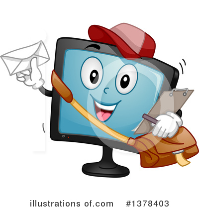 Mail Carrier Clipart #1378403 by BNP Design Studio