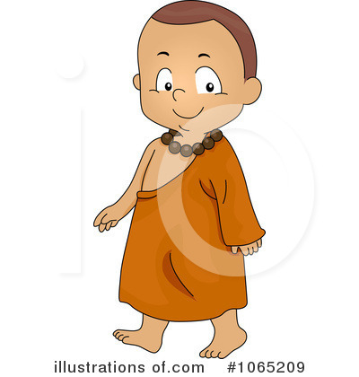 Royalty-Free (RF) Monk Clipart Illustration by BNP Design Studio - Stock Sample #1065209