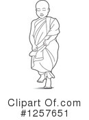 Monk Clipart #1257651 by Lal Perera