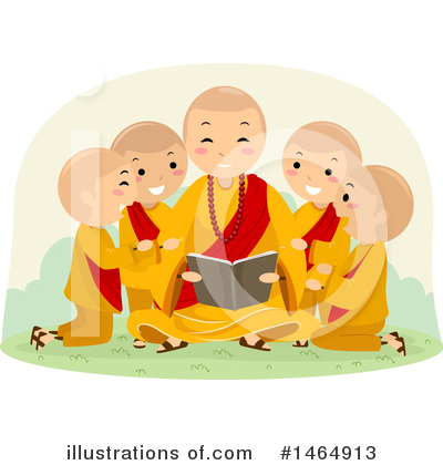 Royalty-Free (RF) Monk Clipart Illustration by BNP Design Studio - Stock Sample #1464913