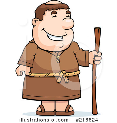 Royalty-Free (RF) Monk Clipart Illustration by Cory Thoman - Stock Sample #218824