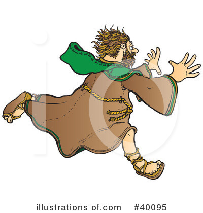 Royalty-Free (RF) Monk Clipart Illustration by Snowy - Stock Sample #40095