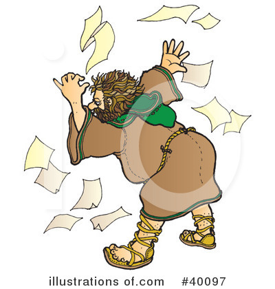 Royalty-Free (RF) Monk Clipart Illustration by Snowy - Stock Sample #40097