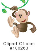 Monkey Clipart #100263 by AtStockIllustration