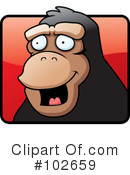 Monkey Clipart #102659 by Cory Thoman