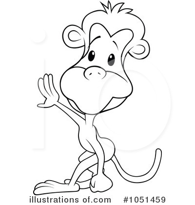 Royalty-Free (RF) Monkey Clipart Illustration by dero - Stock Sample #1051459
