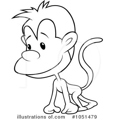 Royalty-Free (RF) Monkey Clipart Illustration by dero - Stock Sample #1051479