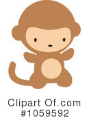 Monkey Clipart #1059592 by peachidesigns