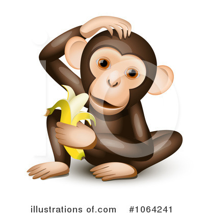 Royalty-Free (RF) Monkey Clipart Illustration by Oligo - Stock Sample #1064241