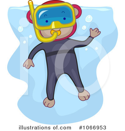 Royalty-Free (RF) Monkey Clipart Illustration by BNP Design Studio - Stock Sample #1066953